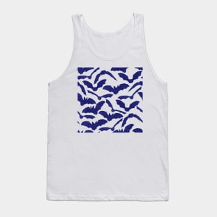 Halloween Bats - Blue Tank Top